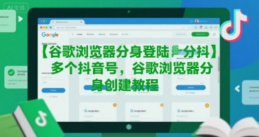 谷歌浏览器分身登陆多个抖音号，谷歌浏览器分身创建教程-佳腾网赚