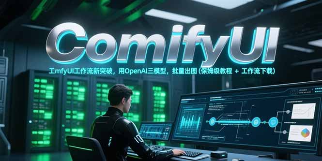 ComfyUI工作流新突破，用OpenAI三模型，批量出图(保姆级教程+工作流下载-佳腾网赚