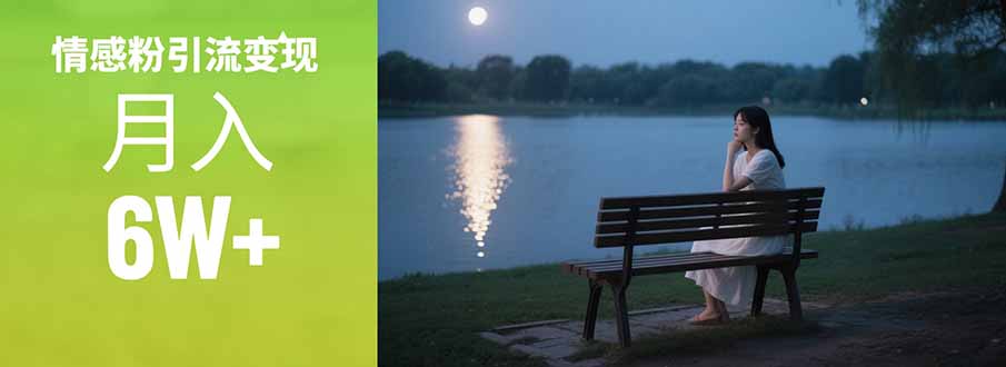 情感粉引流变现实操课：单月变现6w+，情感粉引流变现实操课-佳腾网赚