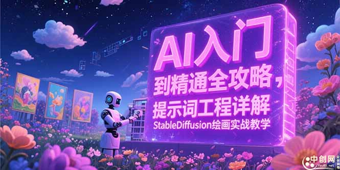 AI入门到精通全攻略，提示词工程详解，StableDiffusion绘画实战教学-佳腾网赚