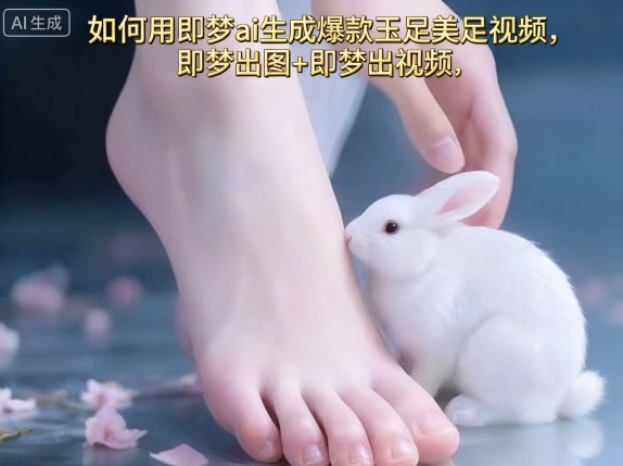 如何用即梦ai生成爆款玉足美足视频，即梦出图+即梦出视频，快速涨粉-佳腾网赚