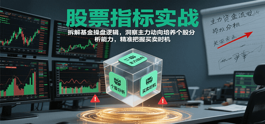 股票指标实战，基金操盘逻辑拆解，洞察主力动向培养个股分析能力把握买卖时机(更新)-佳腾网赚
