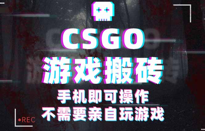 CSGO游戏挂机捡漏，单日扫货500+，年底小高峰上车可吃肉，手机即可操作...-佳腾网赚