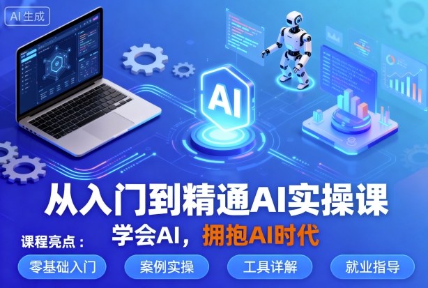 从入门到精通AI实操课，学会AI，拥抱AI时代-佳腾网赚