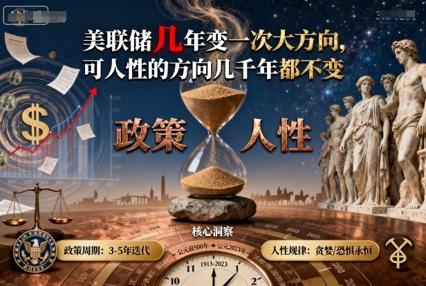 付费文章：美联储几年变一次大方向，可人性的方向几千年都不变-佳腾网赚