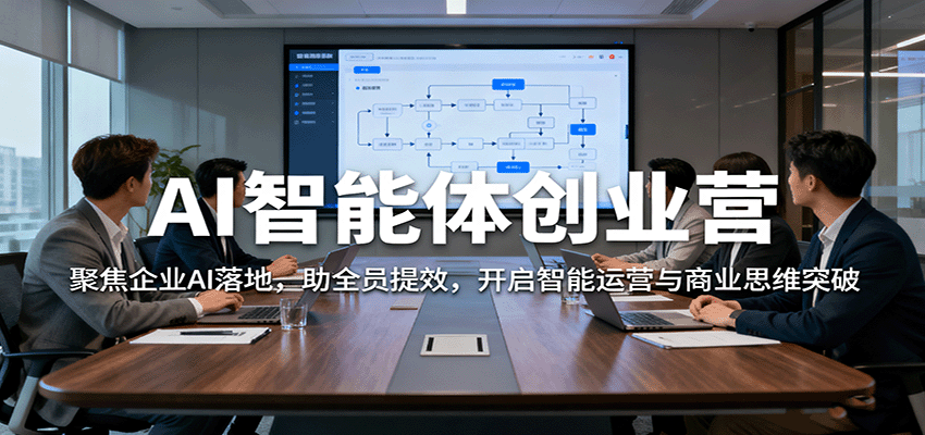AI智能体创业营：聚焦企业AI落地，助全员提效，开启智能运营与商业思维突破-佳腾网赚