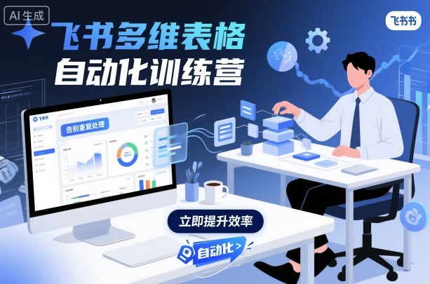 飞书多维表格自动化训练营，手把手教你告别重复处理，用多维表格开启高效办公新模式-佳腾网赚