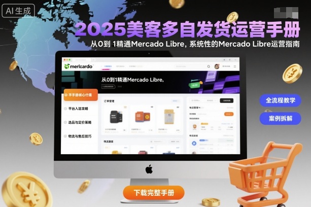 2025美客多自发货运营手册：从0到1精通Mercado Libre，系统性的Mercado Libre运营指南-佳腾网赚
