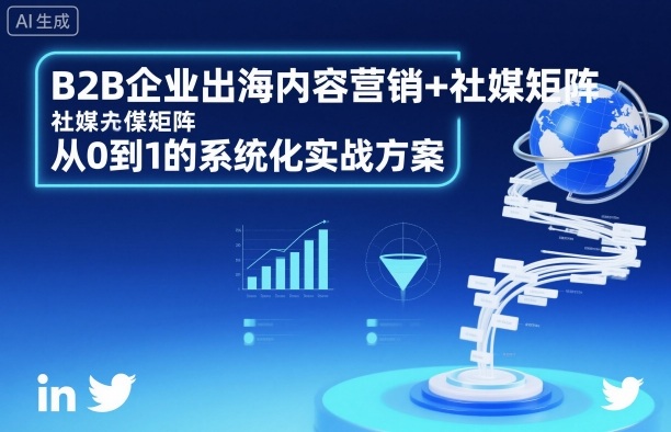 B2B企业出海内容营销+社媒矩阵，从0到1的系统化实战方案-佳腾网赚