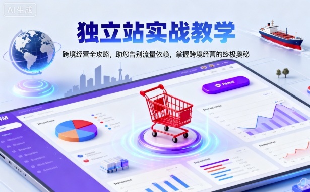 独立站实战教学，跨境经营全攻略，助您告别流量依赖，掌握跨境经营的终极奥-佳腾网赚
