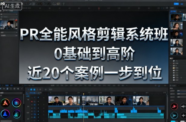 PR全能风格剪辑系统班，0基础到高阶，近20个案例一步到位-佳腾网赚