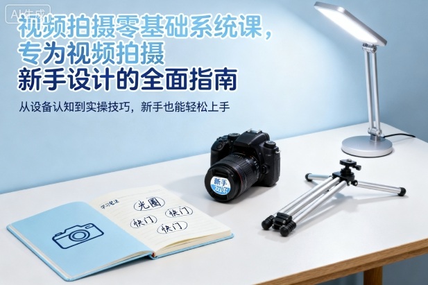 视频拍摄零基础系统课，专为视频拍摄新手设计的全面指南-佳腾网赚