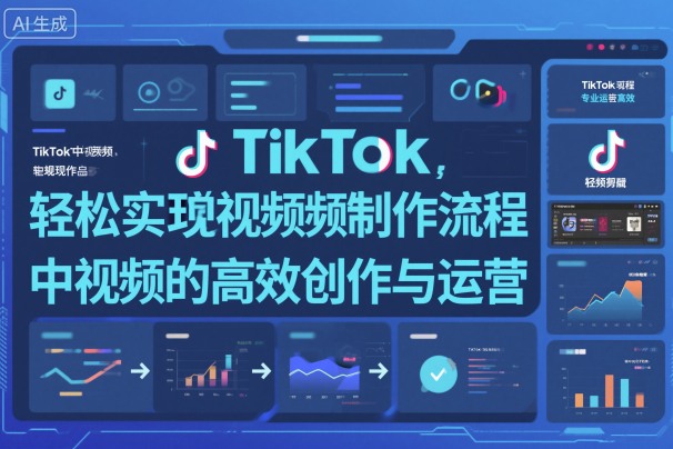 TikTok中视频制做流程，轻松实现Tk中视频的高效创作与运营-佳腾网赚