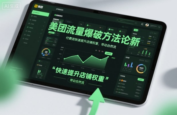 美团流量爆破方法论，付费流快速提升店铺权重，带动自然流-佳腾网赚