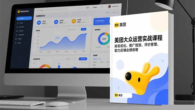 美团大众运营实战课程，排名优化、推广投放、评价管理，助力店铺业绩倍增-佳腾网赚