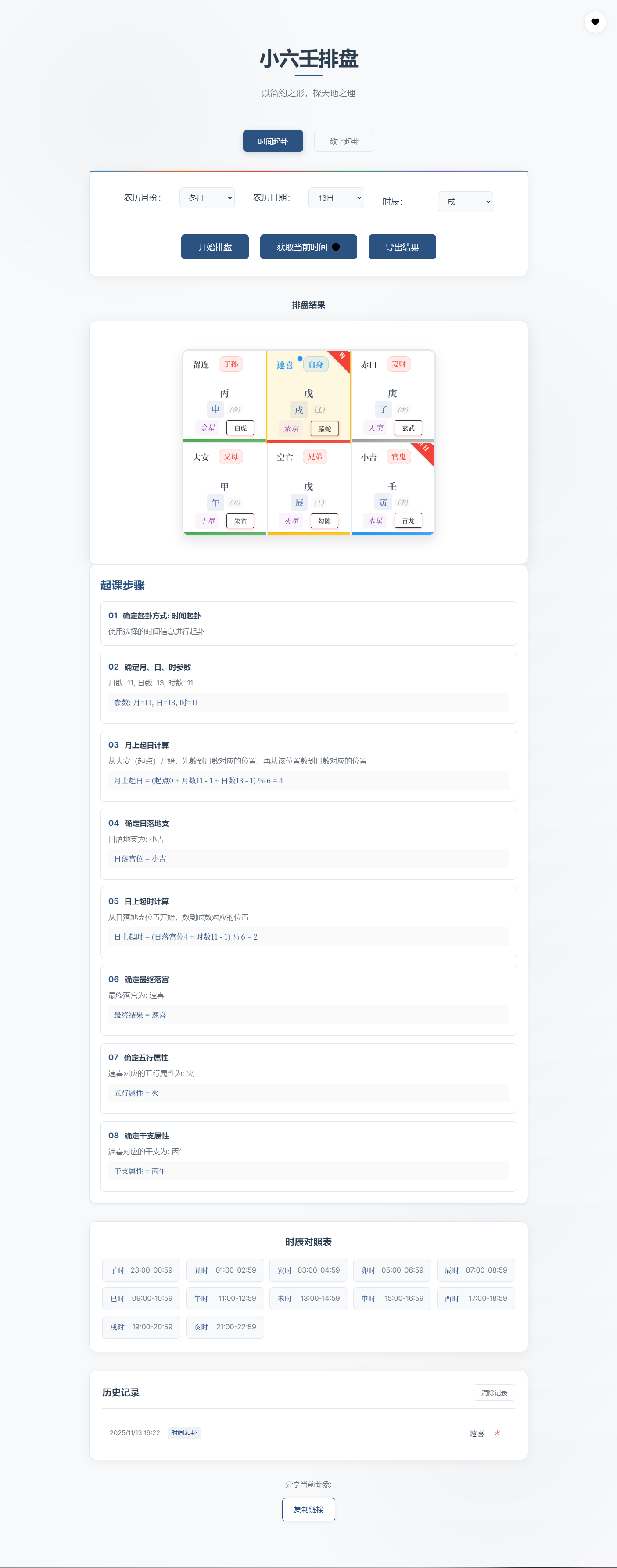 小六壬排盘工具源码 自适应双端-佳腾网赚