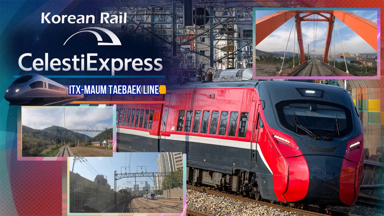 韩国铁路 Celesti特快 ITX-MAUM 太白线丨Korean Rail Celesti Express ITX-MAUM Taebaek Line-佳腾网赚