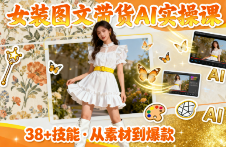 女装图文带货的AI实操课-佳腾网赚