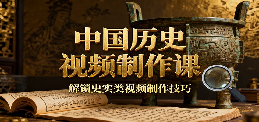 中国历史视频制作课：疆域地图集+参考文案+练习素材，解锁史实类视频制作技巧-佳腾网赚