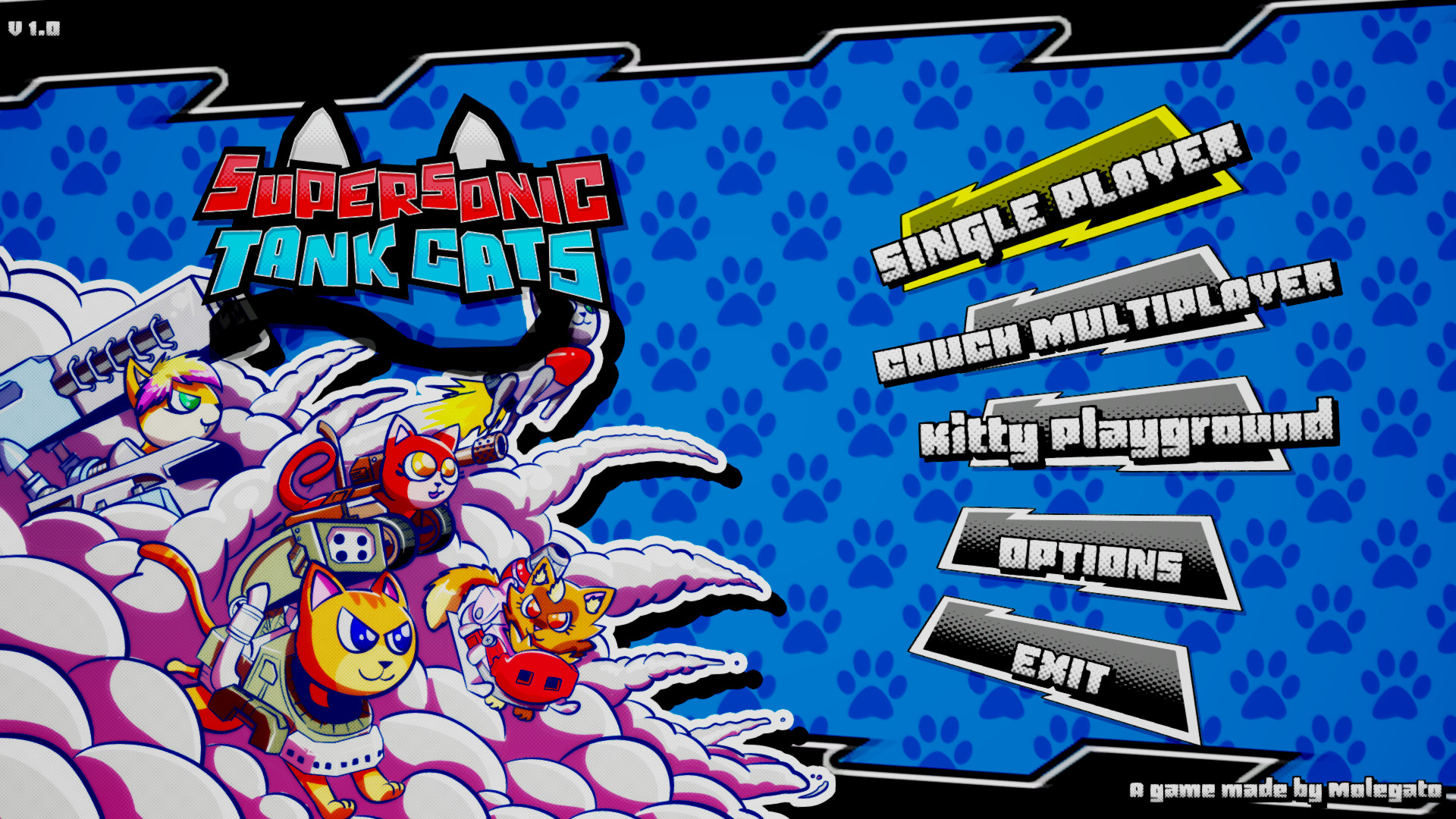 《超音速坦克猫 Supersonic Tank Cats》Switch英文版NSP下载-佳腾网赚
