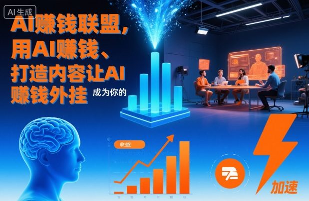 AI賺钱联盟，用AI賺钱、打造内容让AI成为你的賺钱外挂-佳腾网赚
