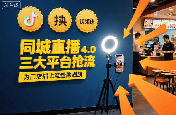 同城直播实操班4.0，三大平台抢流，为门店插上流量的翅膀-佳腾网赚