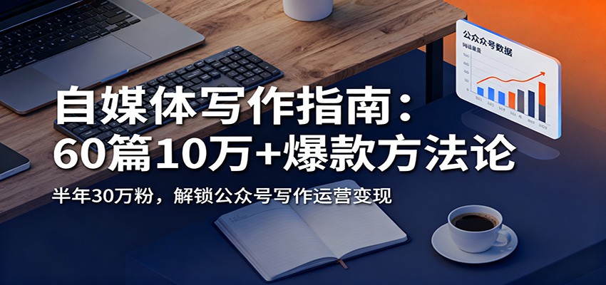 自媒体写作指南：60篇10万+爆款方法论，半年30万粉，解锁公众号写作运营变现-佳腾网赚