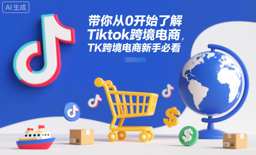 带你从0开始了解Tiktok跨境电商，TK跨境电商新手必看-佳腾网赚