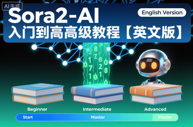 Sora2-AI入门到高级教程【英文版】-佳腾网赚