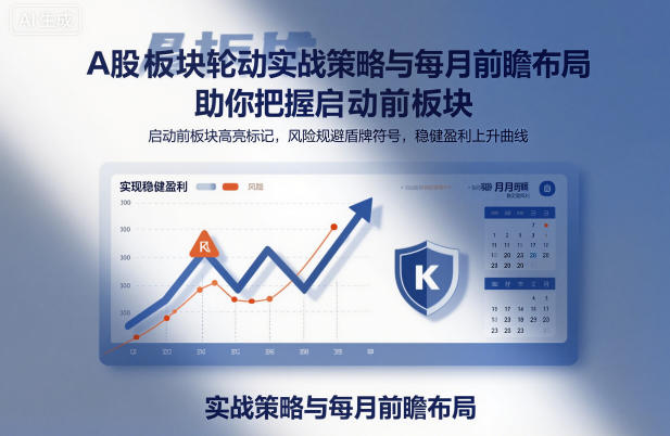 A股板块轮动实战策略与每月前瞻布局，助你把握启动前板块，规避风险，实现稳健盈利-佳腾网赚