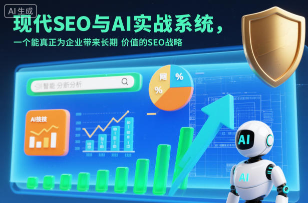 现代SEO与AI实战系统，一个能真正为企业带来长期价值的SEO战略(英语+中文字幕)-佳腾网赚