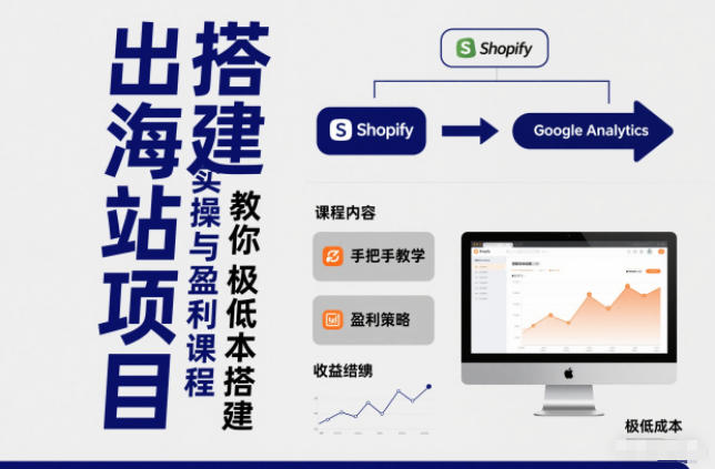 小淘出海站项目，搭建实操与盈利课程，手把手教你用极低成本搭建-佳腾网赚