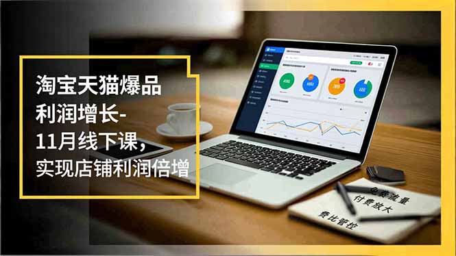 淘宝天猫爆品利润增长-11月线下课，免费流量、付费放大、费比管控，实现店铺利润倍增-佳腾网赚