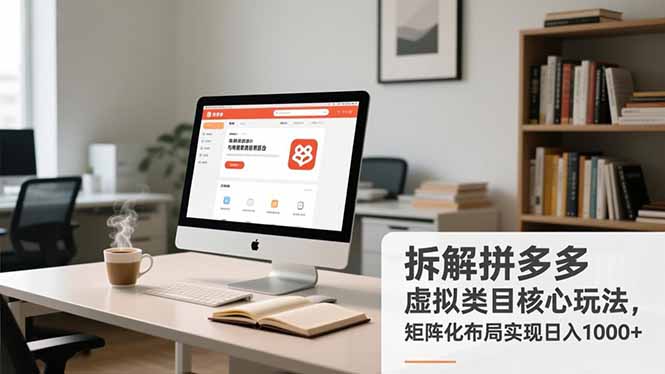拆解拼多多虚拟类目核心玩法，矩阵化布局实现日入1000+-佳腾网赚