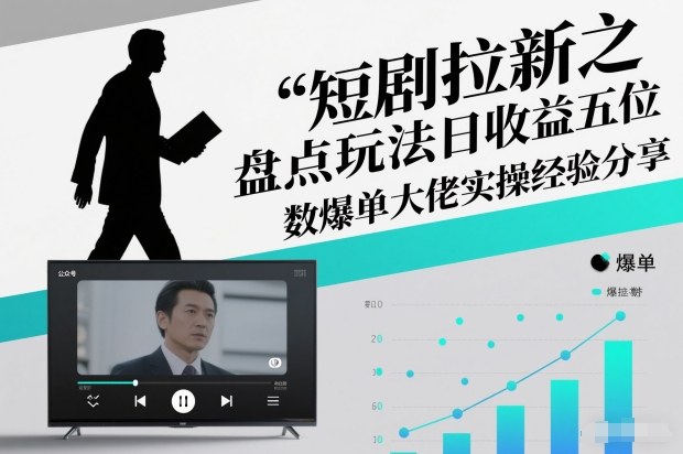 短剧拉新之盘点玩法日收益五位数爆单大佬实操经验分享-佳腾网赚