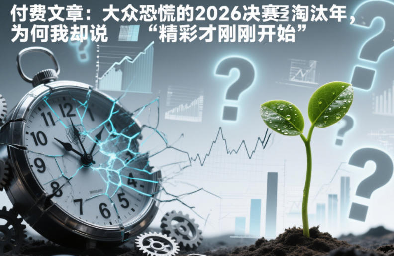 付费文章：大众恐慌的2026决赛淘汰年，为何我却说“精彩才刚刚开始”？-佳腾网赚