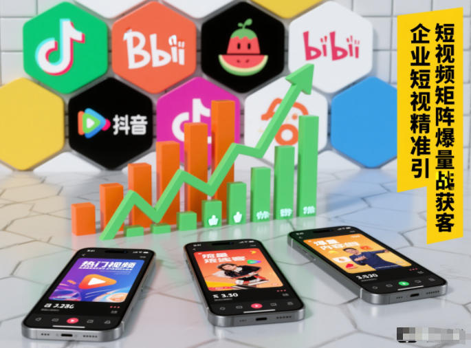 企业短视频精准引流矩阵获客，短视频矩阵爆量战法-佳腾网赚
