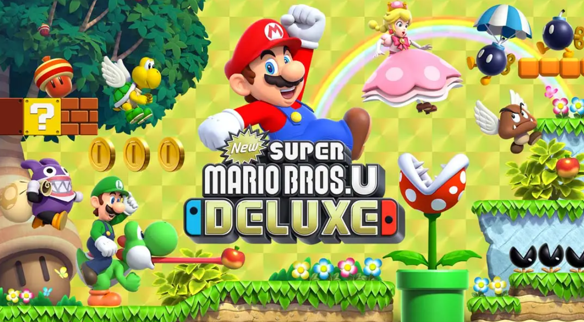 《新超级马里奥兄弟U 豪华版 New Super Mario Bros. U Deluxe》Switch中文版NSP下载 – 含1.0.2补丁-佳腾网赚