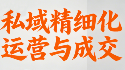 楚老师·私域精细化运营与成交-佳腾网赚