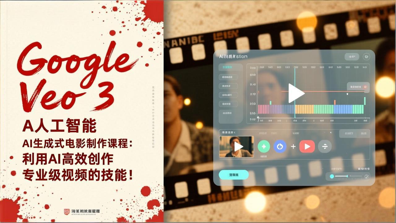 Google Veo 3人工智能AI生成式电影制作课程：利用AI高效创作专业级视频的技能！-佳腾网赚