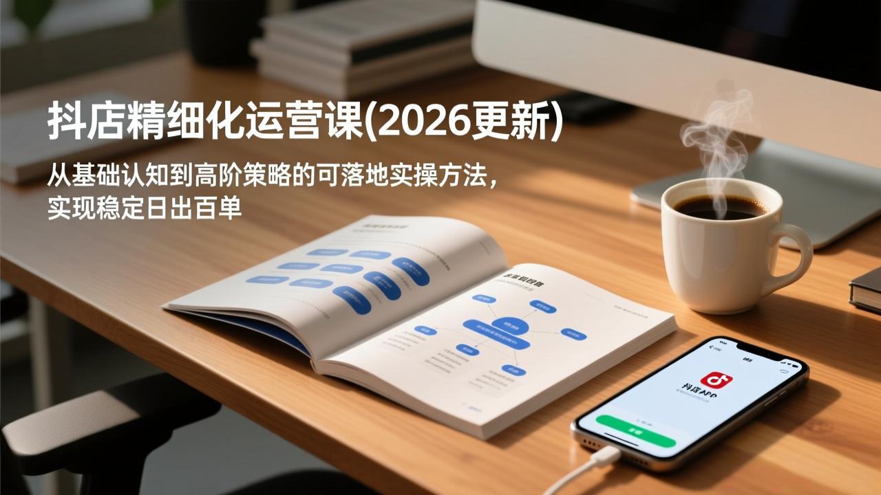 抖店精细化运营课(2026更新-佳腾网赚