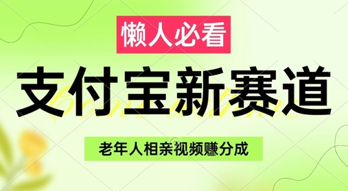 支付宝新赛道，利用老年人相亲视频，挣分成收益，轻松月入过W，操作简单-佳腾网赚