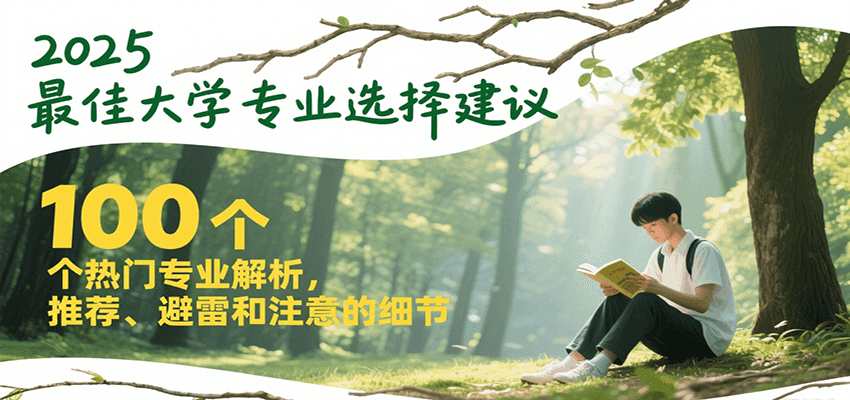 2025最佳大学专业选择建议，100个热门专业解析，推荐、避雷和注意的细节-佳腾网赚