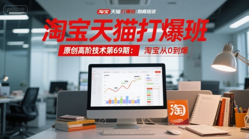 淘宝天猫打爆班原创高阶技术第69期：淘宝从0到爆-佳腾网赚