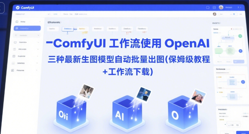 ComfyUI 工作流使用 OpenAI 三种最新生图模型自动批量出图(保姆级教程+工作流下载)-佳腾网赚
