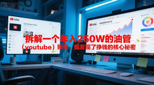 付费文章：拆解一个年入250W的油管(youtube)账号，我发现了挣钱的核心秘密-佳腾网赚