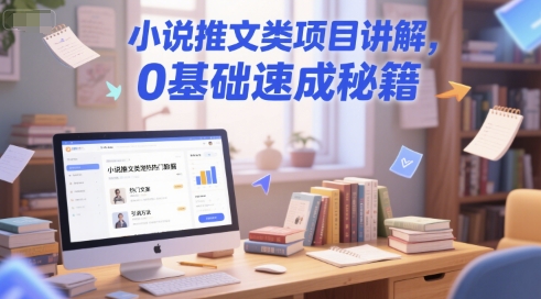 小说推文类项目讲解，0 基础速成秘籍-佳腾网赚