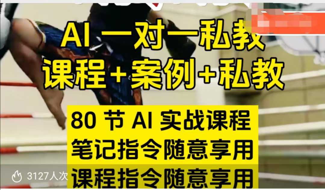 AI指令实战课，课程+案例，80节AI实战课程，笔记指令随意享用，课程指令随意享用(更新7月)-佳腾网赚