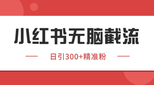 小红书截流同行客源，独家野路子获客玩法 日引200+暴力获客【揭秘】-佳腾网赚