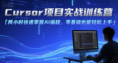 Cursor项目实战训练营，两小时快速掌握AI编程，零基础也能轻松上手-佳腾网赚
